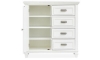 Picture of Shutter Lane White 4-Drawer Door Chest