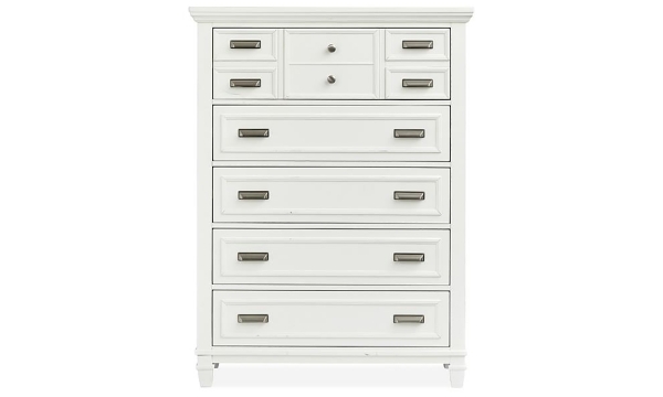 Picture of Shutter Lane White 5-Drawer Chest