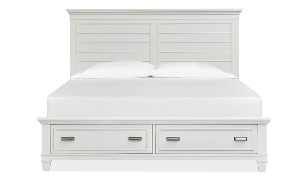 Picture of Shutter Lane White Panel Storage Bed