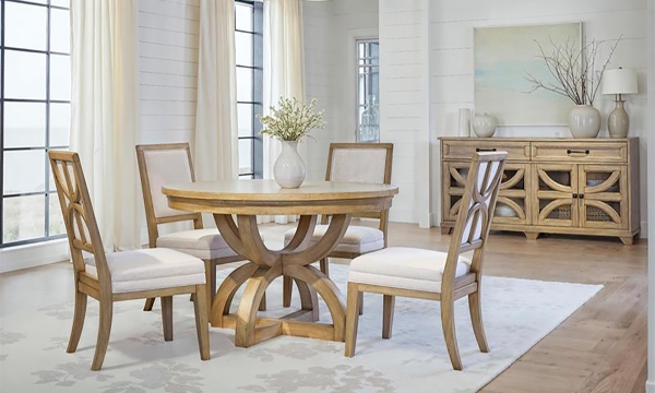 Picture of Regard Honey 5-Piece Round Dining Set